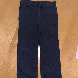 Pantalón de vestir EPK negro con raya gris para niños talla 5